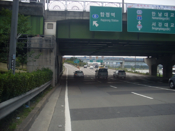 강변북로(구리방향) 양화대교 사진