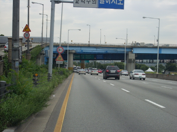 강변북로(구리방향) 한강대교 지난 1,935M 사진
