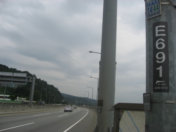 강변북로(구리방향) 천호대교 지난 1,260M 사진