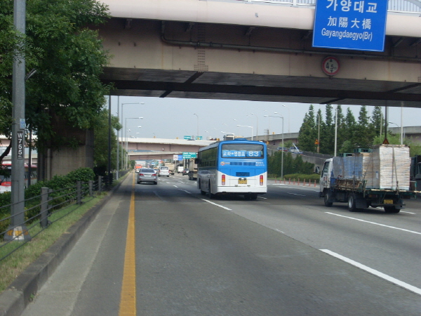 강변북로(난지방향) 가양대교 사진