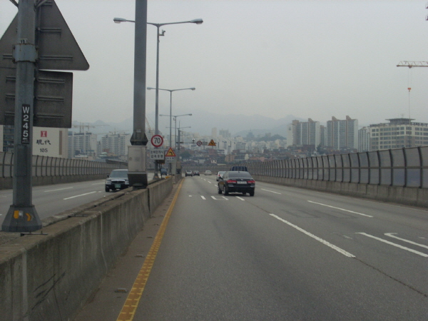 내부순환로(성산방향) 북부간선도로 접속부 지난 290M 사진