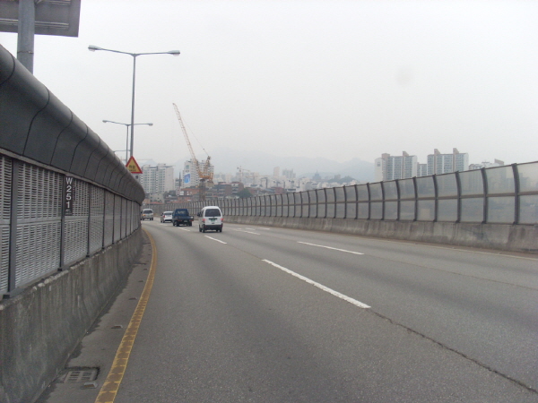 내부순환로(성산방향) 북부간선도로 접속부 지난 510M 사진