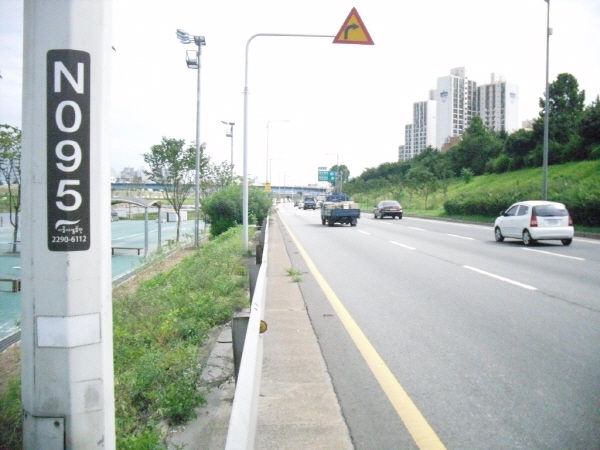 동부간선도로(상계방향) 장안철교 지난 1,620M 사진