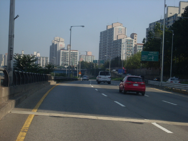 동부간선도로(상계방향) 월릉교 지난 145M 사진