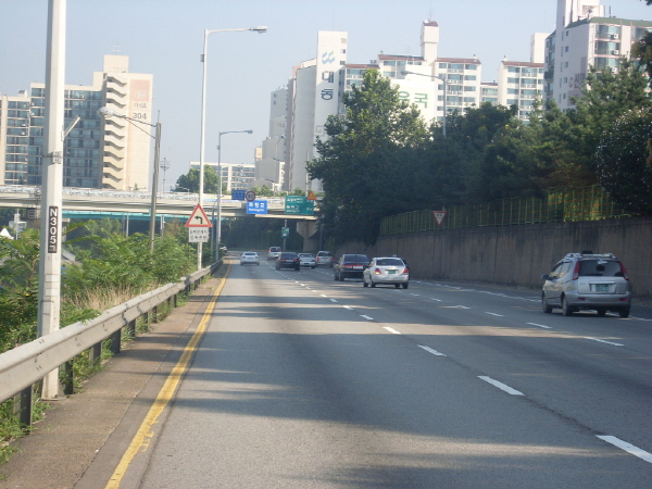 동부간선도로(상계방향) 월릉교 지난 670M 사진