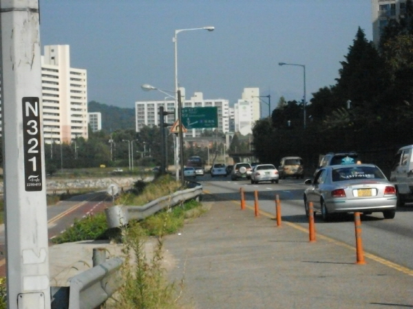 동부간선도로(상계방향) 한천교 지난 380M 사진