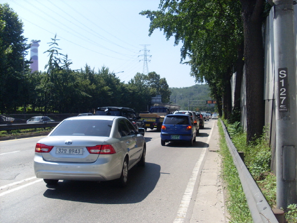 동부간선도로(성수방향) 마들지하종점 지난 50M 사진