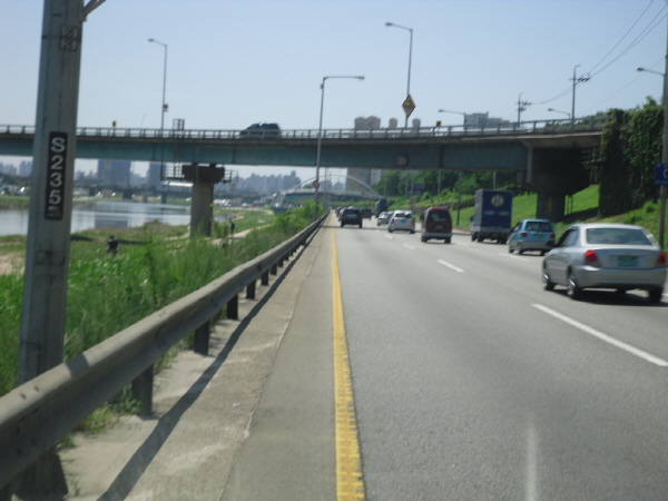 동부간선도로(성수방향) 월릉교 지난 525M 사진