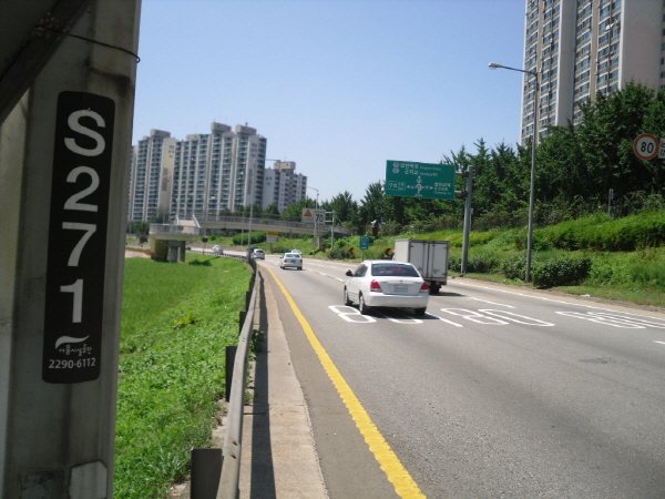 동부간선도로(성수방향)이화교 지난 290M 사진