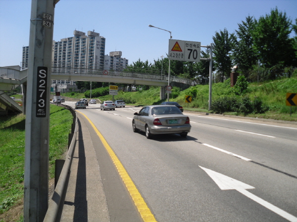 동부간선도로(성수방향)이화교 지난 350M 사진