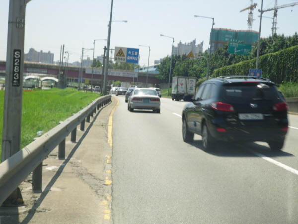 동부간선도로(성수방향)이화교 지난 640M 사진