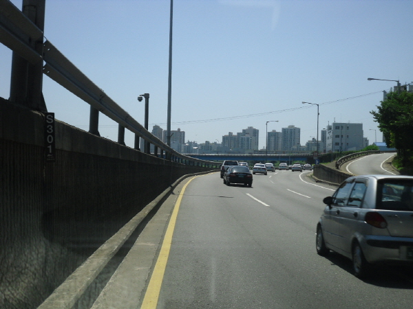 동부간선도로(성수방향)중랑교 지난 80M 사진