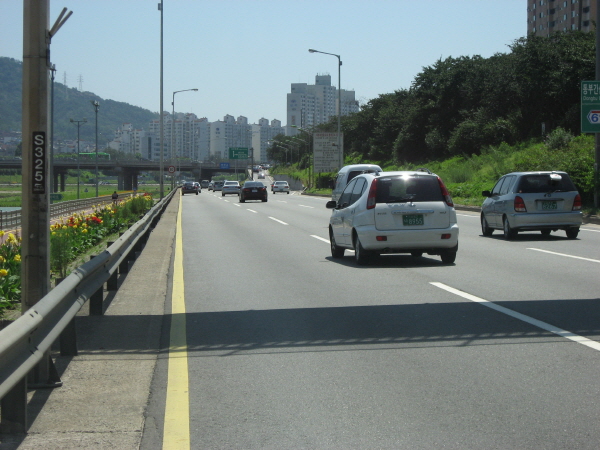 동부간선도로(성수방향)중랑교 지난 1,030M 사진