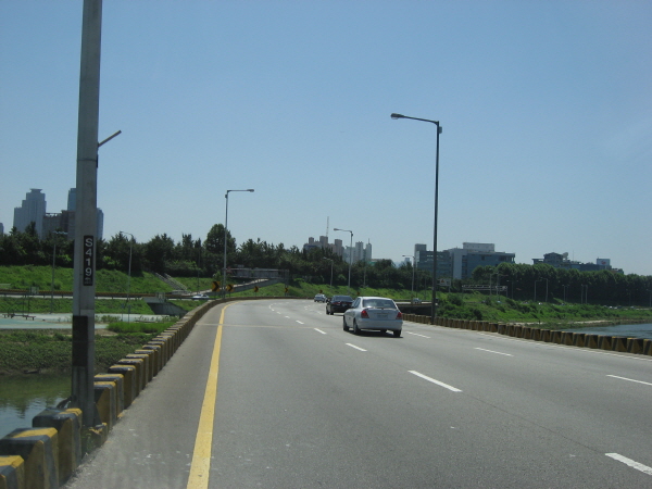 동부간선도로(성수방향)송정교시점 지난 170M 사진