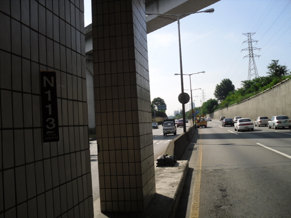 동부간선도로(장지방향) 수서지하차도 사진
