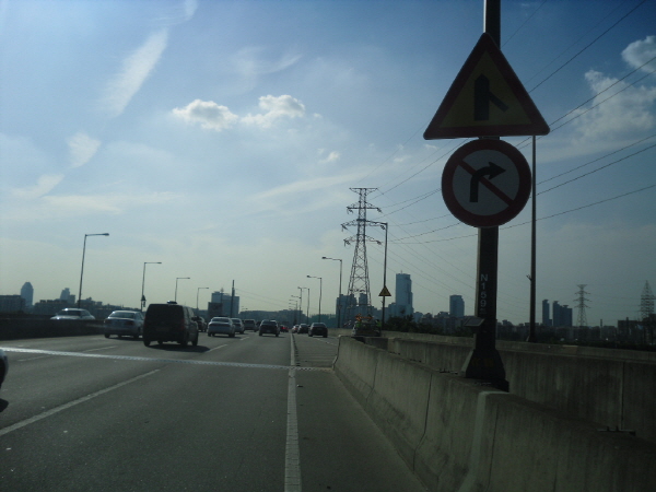 동부간선도로(장지방향) 수서진입램프 사진