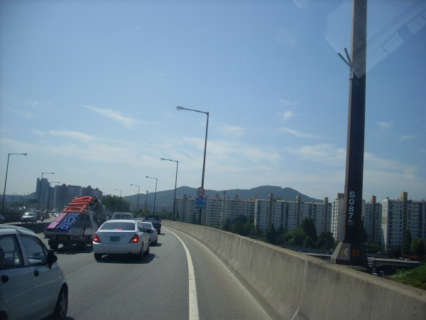 동부간선도로(장지방향) 올림픽장지합류점 지난 1,580M 사진