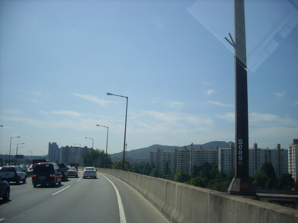동부간선도로(장지방향) 올림픽장지합류점 지난 1,655M 사진