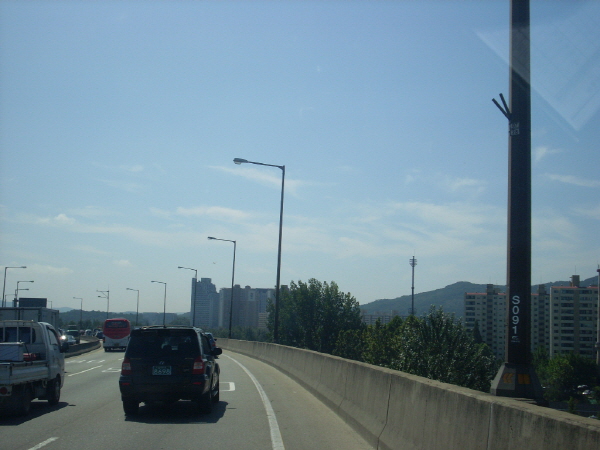 동부간선도로(장지방향) 올림픽장지합류점 지난 1,725M 사진