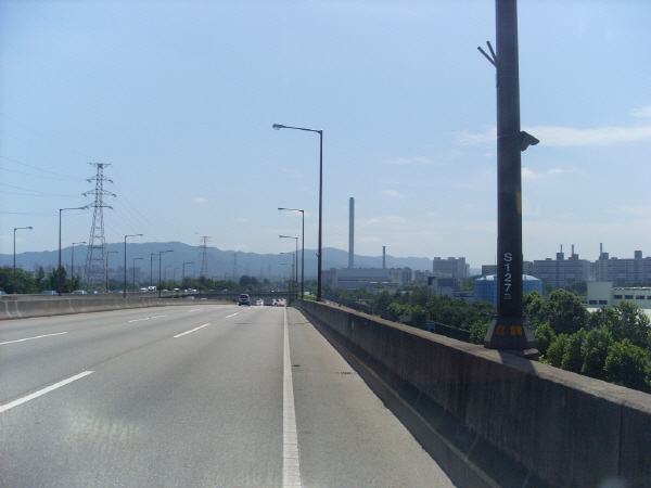동부간선도로(장지방향) 수서진출램프 지난 395M 사진