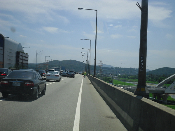 동부간선도로(장지방향) 탄천고가시점 지난 780M 사진
