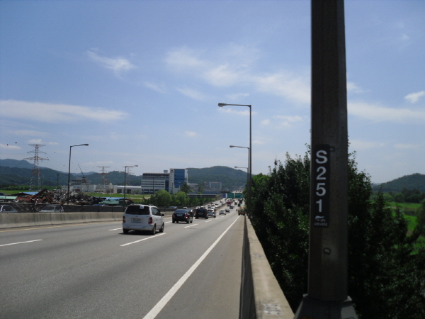 동부간선도로(장지방향) 탄천고가시점 지난 1,350M 사진