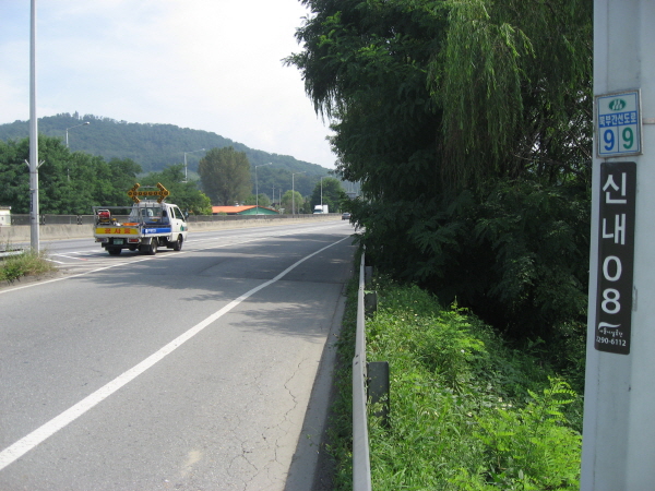 북부간선도로(신내방향) 신내진입램프 시점 지난 300M 사진