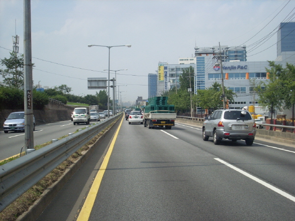 서부간선도로(성산방향) 금천교 지난 75M 사진