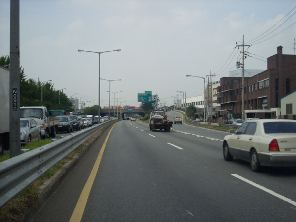 서부간선도로(성산방향) 철산교 지난 850M 사진