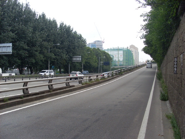 서부간선도로(시흥방향) 성산대교남단 지난 530M 사진