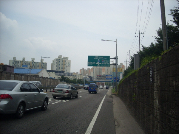 서부간선도로(시흥방향) 양평교 지난 310M 사진