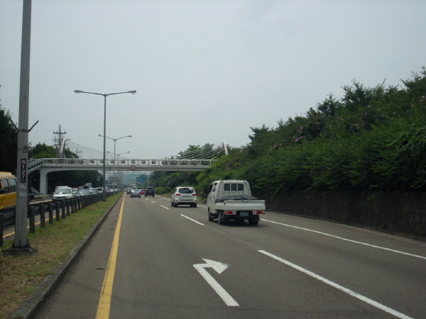서부간선도로(시흥방향) 신정지하차도 지난 560M 사진