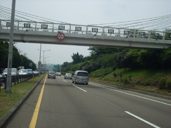 서부간선도로(시흥방향) 신정지하차도 지난 640M 사진