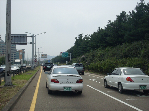 서부간선도로(시흥방향) 오금지하차도 지난 525M 사진